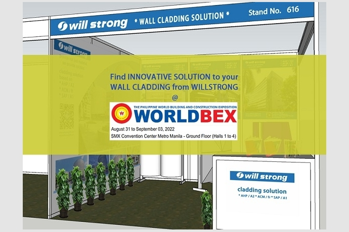 WILLSTRONG exibe soluções inovadoras de fachada na WORLDBEX nas Filipinas